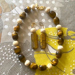 Kenneth Lane-Matching Necklace & Earrings